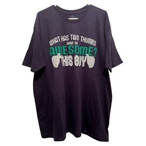 Ink Inc Cotton T-Shirt XXL 2XL Blue Mens AWESOME GUY Short Sleeve New